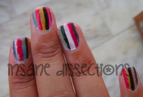 Stripes nail art-4