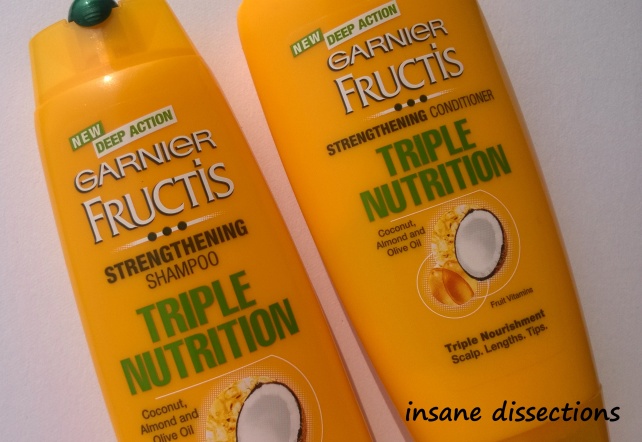 garnier fructis triple nutrition shampoo and conditioner